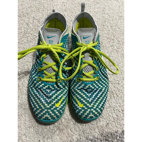 Nike Free Women's Size 8.5 TR Fit 5.0 Athletic Running Shoes Green - Picture 2 of 11